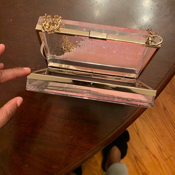 Clear/Pink Clutch - Picture 1 of 4